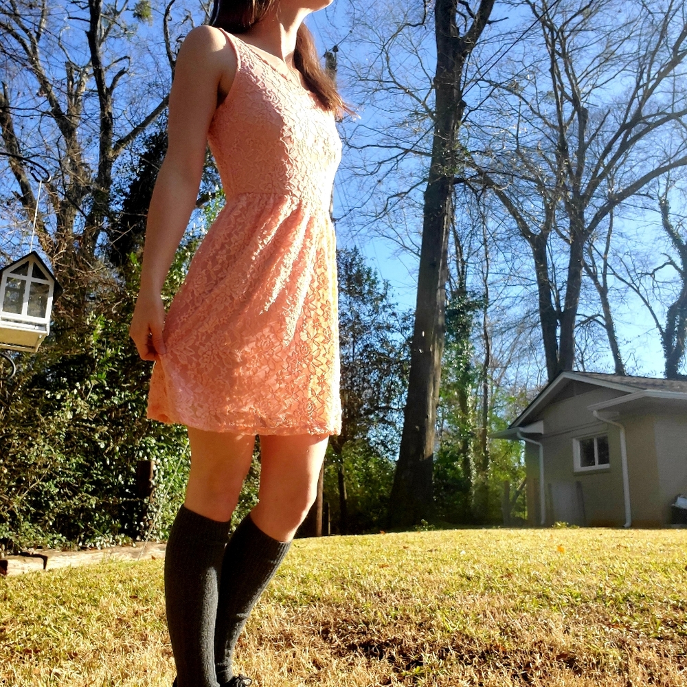 Pink Lace Dress